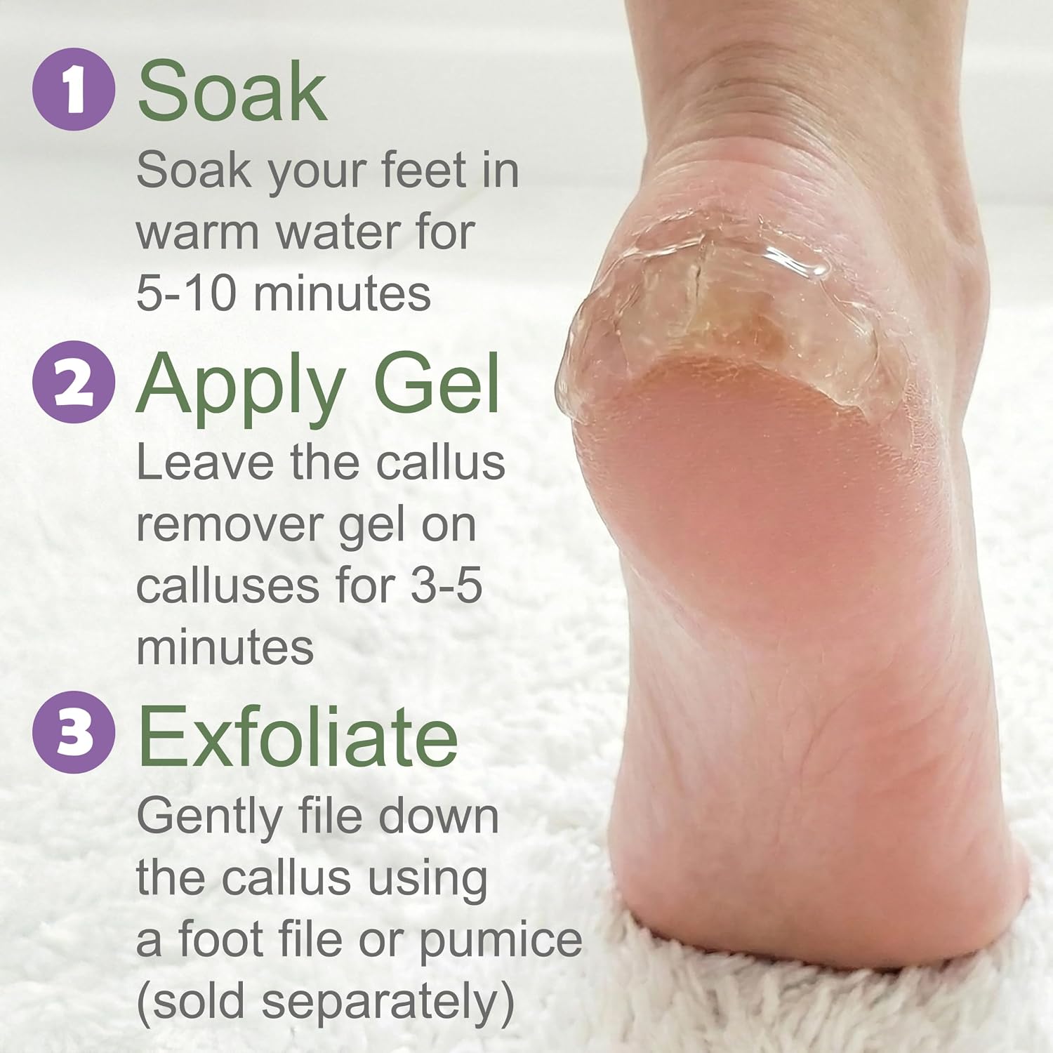 Reinforces outcome-oriented results and compatibility with pumice stones or files.