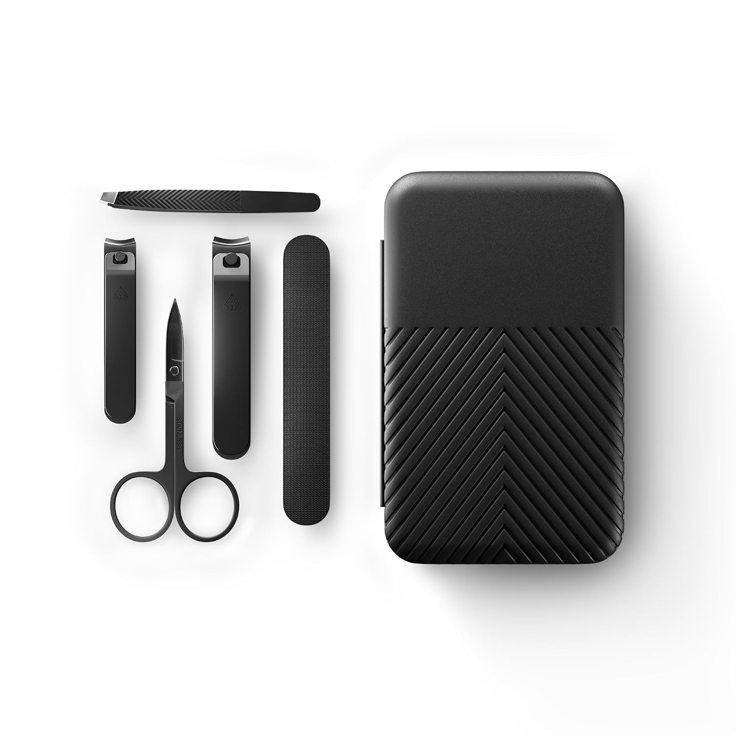 Highlights the complete 5-piece kit and the premium travel case, which is the main buying hook.