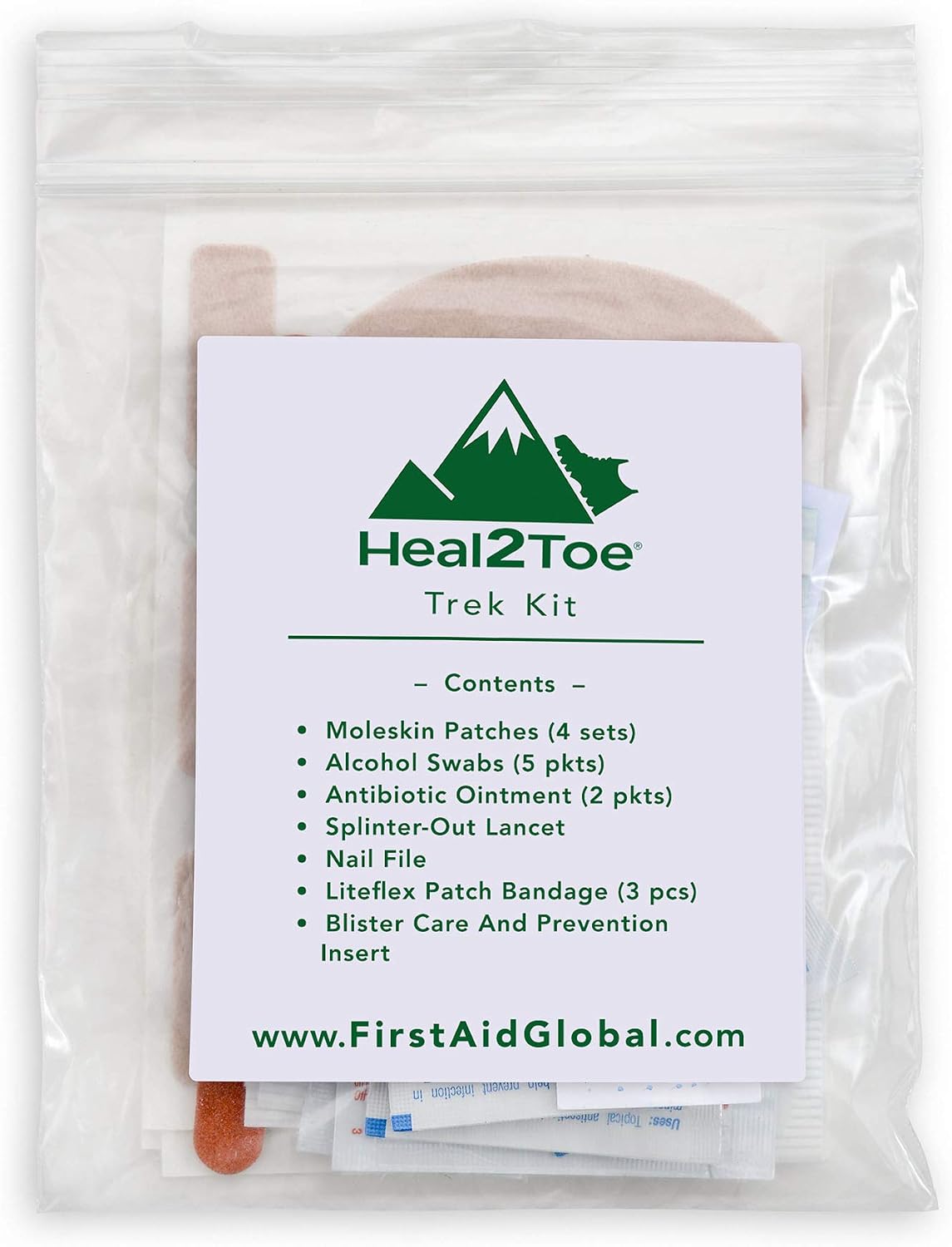 Heal2Toe Hiker's Kit For Foot Sores (Trek Kit)