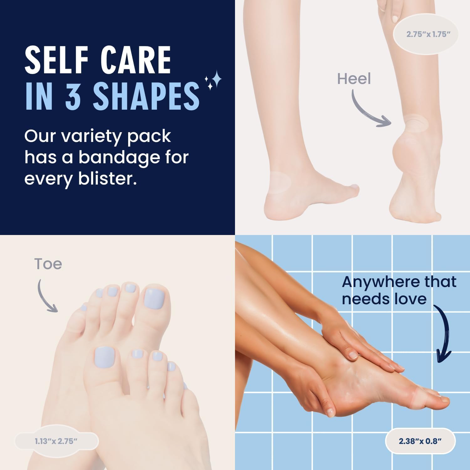 Explains the technical design behind cushioning and adhesion.