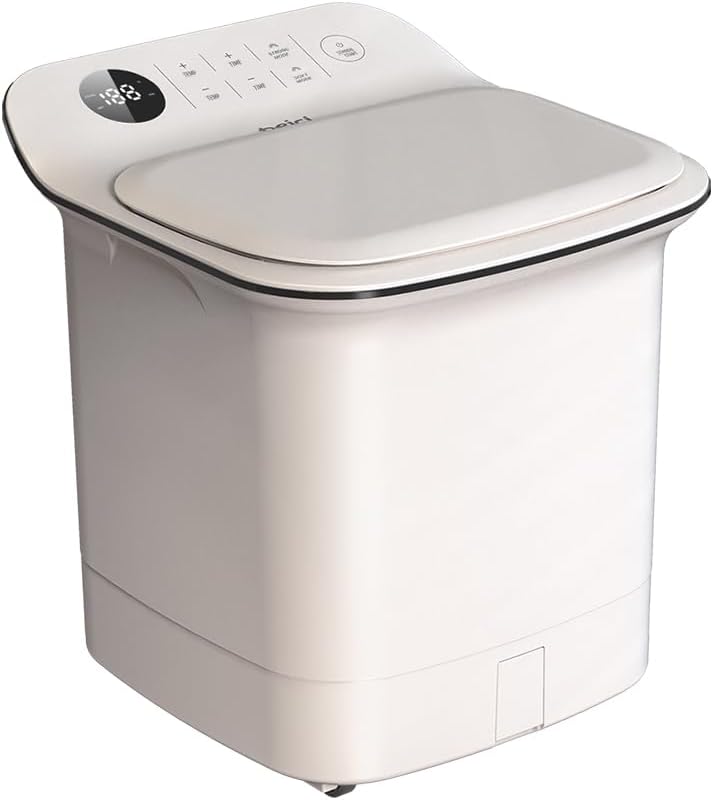 13-Inch Foot Spa With Fully Automatic Electric Massage Dual-Action System, Integrating Electric Massage Rollers And Shiatsu Functionality, Featuring a Timer And Water Temperature Control