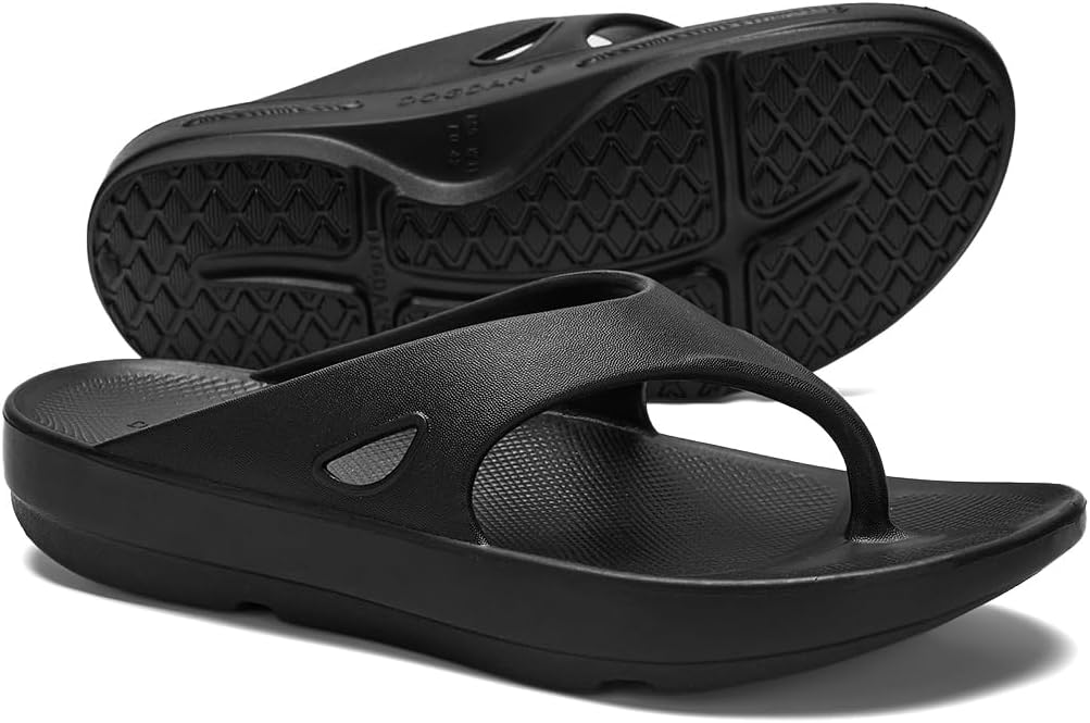 Dogdan Orthopedic Sandals For Men Arch Support Recovery Flip Flops Pillow Soft Summer Beach Shoes