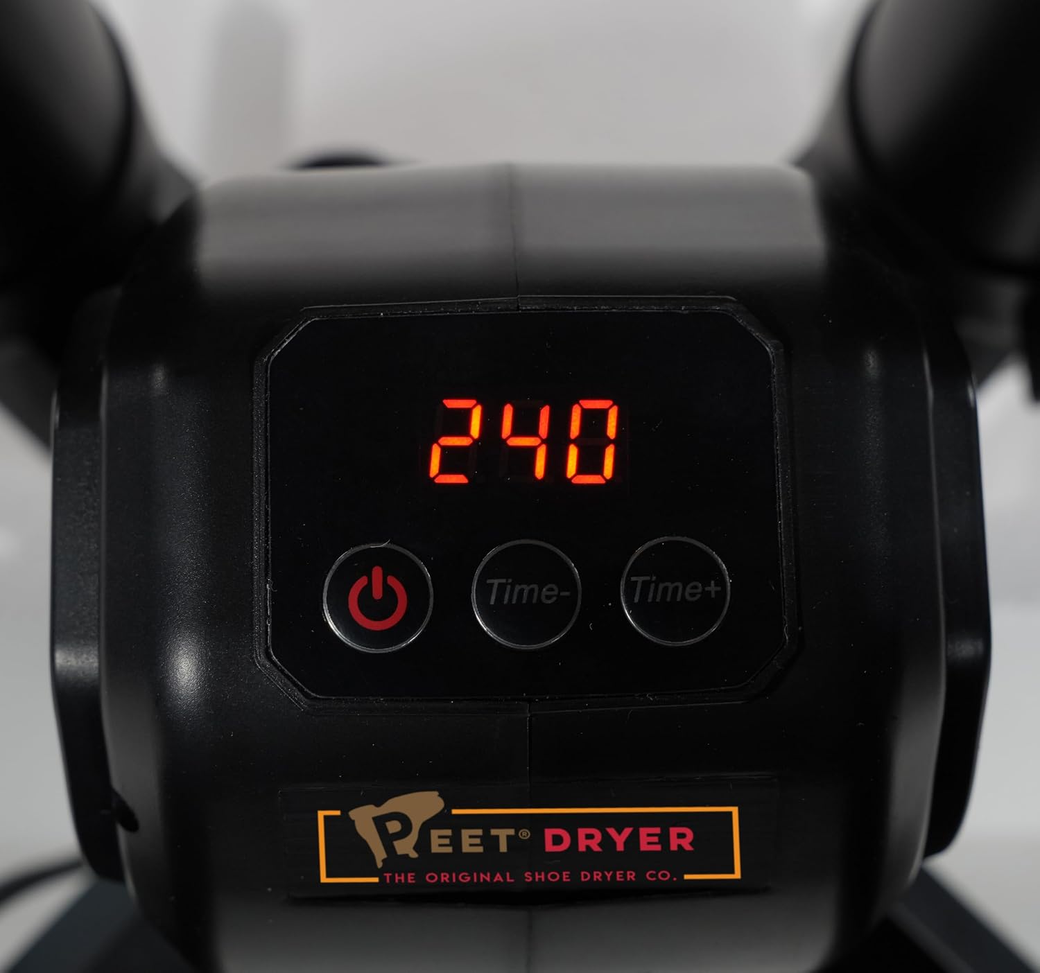 Useful for emphasizing build quality, control interface, and the forced-air drying mechanism.