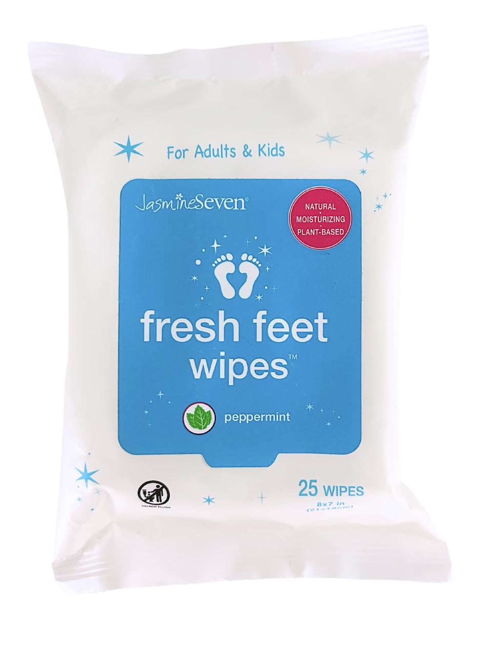 Emphasizes the brand, packaging format, and the compact 25-count travel size.