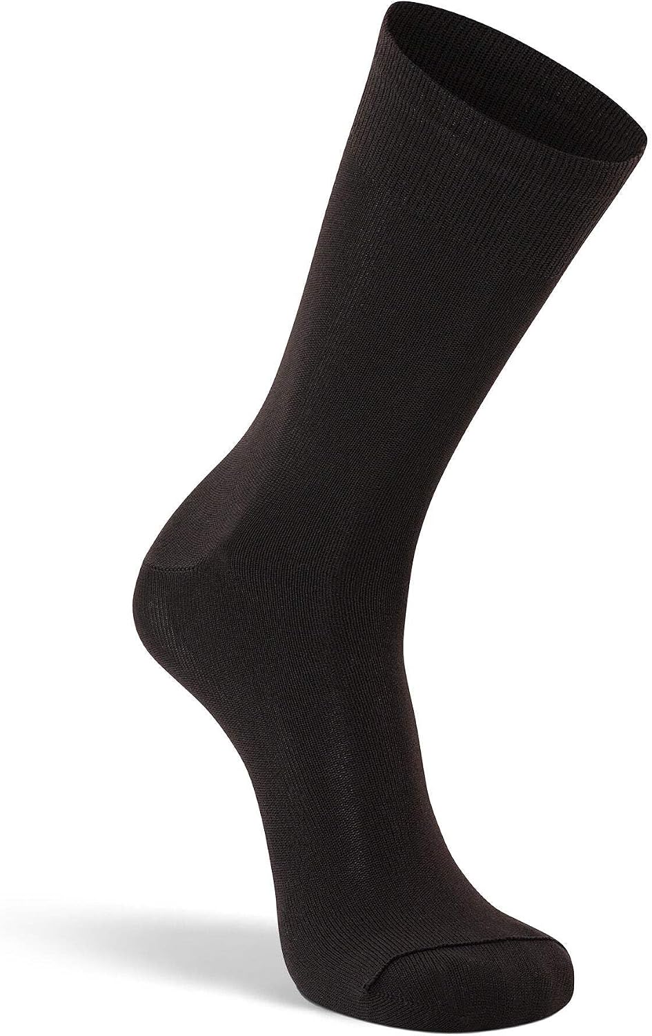 Useful for showing crew length and how the sock sits on the leg.